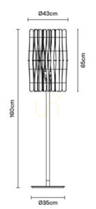 Lampa de podea Fabbian Stick F23 22W - F23 C01 69 2 Lampa de podea Fabbian Stick F23 22W - F23 C01 69 small 2