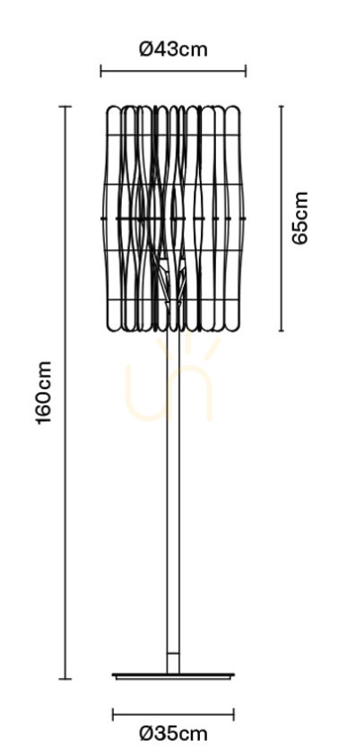previzualizare Lampa de podea Fabbian Stick F23 22W - F23 C01 69 Lampa de podea Fabbian Stick F23 22W - F23 C01 69