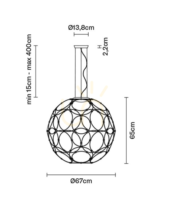 Spectacol Lampa suspendată Fabbian Giro F30 17W 67cm - Alb - F30 A01 01 Lampa suspendată Fabbian Giro F30 17W 67cm - Alb - F30 A01 01