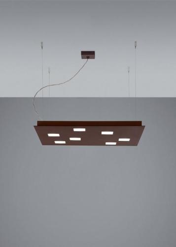 Verifica Lampa suspendată Fabbian Quarter F38 5W 59.5x59.5cm - Bronz - F38 A03 14