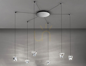 Lampa suspendată Fabbian Tripla F41 3W 6 - Chrome - F41 G03 11 small 1