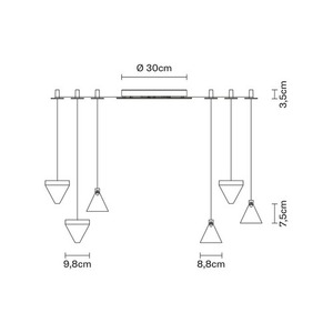 Lampa suspendată Fabbian Tripla F41 3W 6 - Chrome - F41 G04 11 small 7
