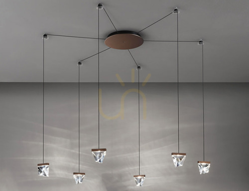 Verifica Lampa suspendată Fabbian Tripla F41 3W 6 - Bronz - F41 G03 76