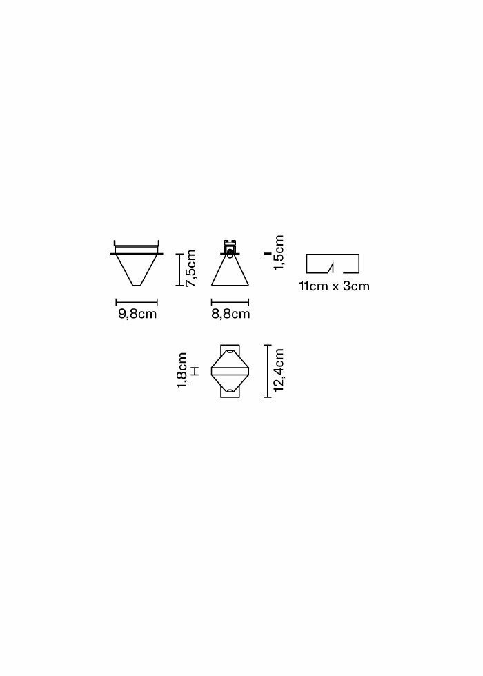 previzualizare Fabbian Tripla F41 3W 3000K corp de iluminat încastrat - Anthracite - F41 F01 21 Fabbian Tripla F41 3W 3000K corp de iluminat încastrat - Anthracite - F41 F01 21
