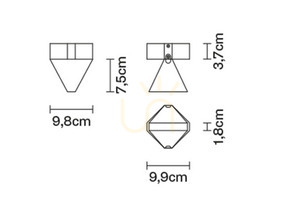 Fabbian Tripla F41 3W 2700K Plafond - Antracit - F41 E02 21 small 3
