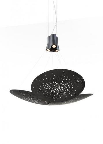 Verifica Lampă suspendată Fabbian Lens F46 24W 161x152cm - Trei surse de lumină - Negru - F46 A07 14