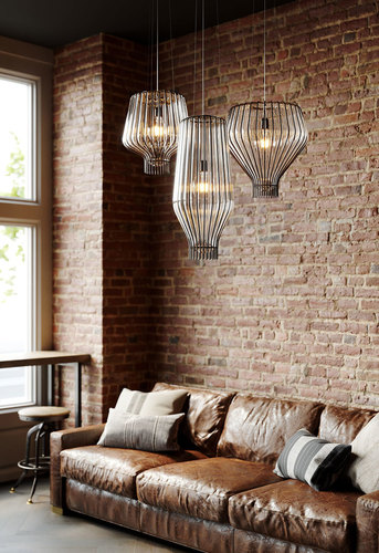 Verifica Lampa suspendată Fabbian Saya F47 22W 40cm - Maro și transparent - F47 A09 00