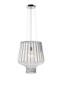 Lampa suspendată Fabbian Saya F47 22W 40cm - Chrome și transparent - F47 A11 00 small 0