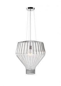Lampa suspendată Fabbian Saya F47 22W 48cm - Chrome și transparent - F47 A15 00 0 Lampa suspendată Fabbian Saya F47 22W 48cm - Chrome și transparent - F47 A15 00 small 0