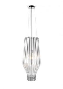 Lampa suspendată Fabbian Saya F47 22W 31cm - Chrome și transparent - F47 A19 00 0 Lampa suspendată Fabbian Saya F47 22W 31cm - Chrome și transparent - F47 A19 00 small 0