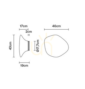 Lampă de perete Fabbian Lumi F07 43cm - F07 G19 01 small 2