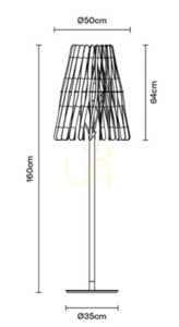 Fabbian Stick F23 22W Cono lampă - F23 C02 69 2 Fabbian Stick F23 22W Cono lampă - F23 C02 69 small 2
