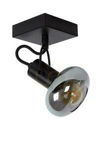 Aplica de perete Lucide MADEE neagră sticlă metal E14 17993/01/30 small 1