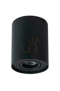 Plafonieră Lucide TUBE neagră GU10, 1 bec, aluminiu, 9,6 cm, 22952/11/30 small 1