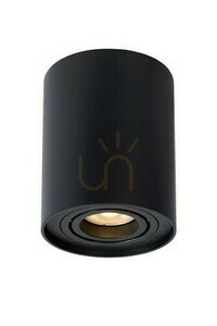 Plafonieră Lucide TUBE neagră GU10, 1 bec, aluminiu, 9,6 cm, 22952/11/30 small 0