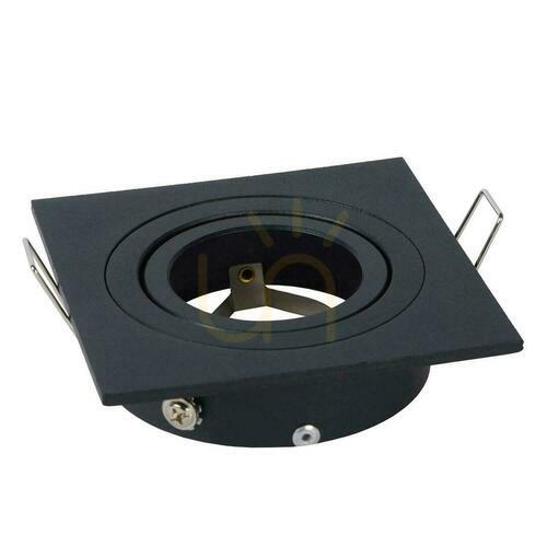 Verifica Spot încastrat Lucide TUBE, negru, pătrat 9 cm, GU10 22955/01/30
