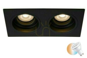 Aplica tavan Lucide EMBED neagra 2xGU10 LED CCT 22959/02/30 small 0