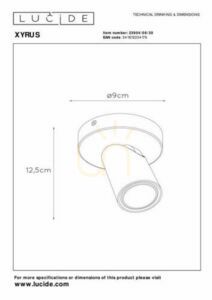 Spot LED Lucide XYRUS negru GU10 23954/06/30 small 5