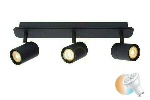 Verifica Plafonieră Lucide LENNERT negru 3xGU10 LED IP44 40 cm 26958/15/30