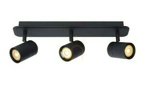 Plafonieră Lucide LENNERT negru 3xGU10 LED IP44 40 cm 26958/15/30 small 9