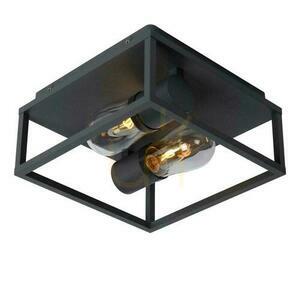 Plafon Lucide CARLYN negru aluminiu 2xE14 IP54 25 cm 27100/02/30 small 4