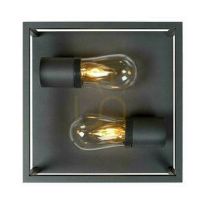 Plafon Lucide CARLYN negru aluminiu 2xE14 IP54 25 cm 27100/02/30 small 5
