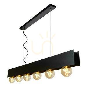 Lampă suspendată Lucide SURTUS 30474/06/30 oțel negru 134 cm 6xE27 small 6
