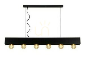Lampă suspendată Lucide SURTUS 30474/06/30 oțel negru 134 cm 6xE27 small 0