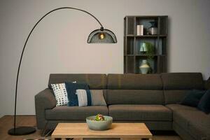 Lampă de podea Lucide MESH neagră, oțel, stil vintage, 200 cm, 30773/01/30 small 4