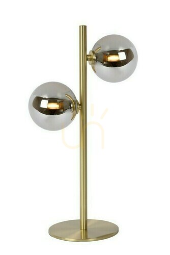 Verifica Lampă de masă Lucide TYCHO auriu, metal și sticlă, 2 becuri G9, 43 cm, 45574/02/02
