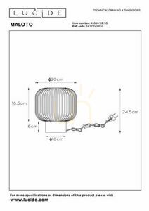 Lampă de masă Lucide MALOTO verde sticlă metal E27 20 cm 45586/20/33 small 6