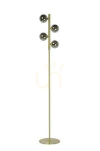 Lampă de podea Lucide TYCHO aurie, 4 x G9, sticlă, stil retro 45774/04/02 small 1
