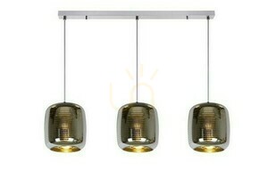 Lampă suspendată Lucide Eryn 3xE27 sticlă argintie 70483/03/11 small 0