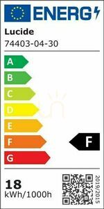Lampă suspendată Lucide Lorenz neagră LED 16W 1600lm 3000K 74403/04/30 small 7