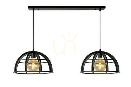 Verifica Lampă suspendată Lucide DIKRA neagră metal 2xE27 76464/02/30