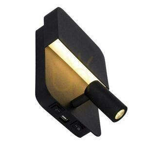 Aplica perete Lucide Boxer LED negru 2 becuri 8W 3000K 79200/08/30 small 4
