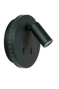 Aplica de perete Lucide BENTJER LED negru metal 14 cm 79201/09/30 small 1