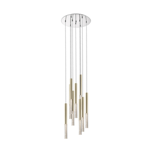 Lampă suspendată Zuma Line ONE P0461-09L-B5F7 LED, 9 lumini, auriu francez small 0