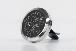 Odorizant de mașină decorativ, difuzor de uleiuri esențiale - arc, oțel inoxidabil small 1