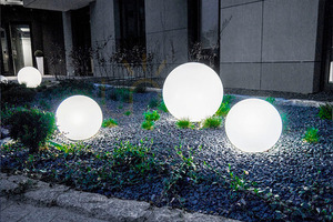 Set de bile decorative pentru grădină LUNA BALL, dimensiuni 30/40/50 cm – LED E27, kit de instalare, UV small 2