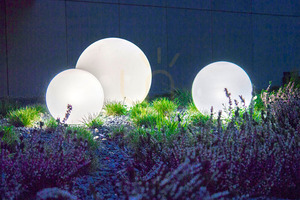 Set de bile decorative pentru grădină LUNA BALL, dimensiuni 30/40/50 cm – LED E27, kit de instalare, UV small 4