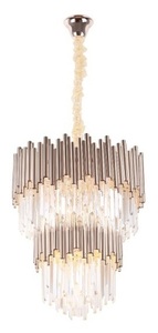 Lampă suspendată Max Light Vogue P0283 aurie 16x40W metal sticlă 60 cm small 0