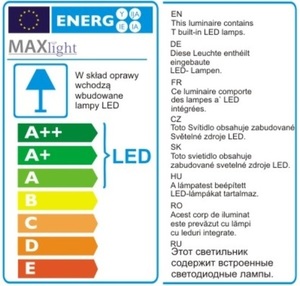 Lampa suspendată Max Light Cornet P0330 LED 5W negru auriu 12 cm small 3