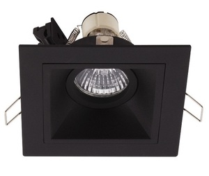 Spot încastrat Max Light HIT H0090 negru metal GU10 11,5x11,5 cm small 1