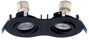 Spot încastrat dublu Max Light Signal H0087 negru GU10 2x50W metal 2 Spot încastrat dublu Max Light Signal H0087 negru GU10 2x50W metal small 2