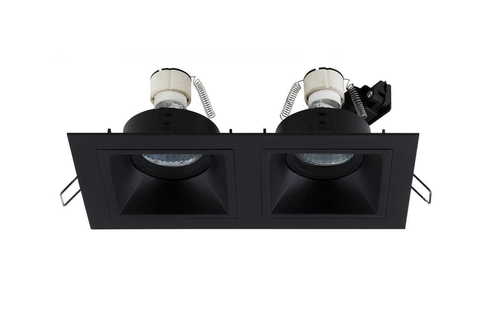 Verifica Spot încastrat dublu Max Light HIT II H0091 negru metal GU10 2x50W