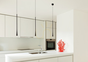 Lampă suspendată Max Light Coffee P0373 neagră LED 7W metal 160 cm small 3