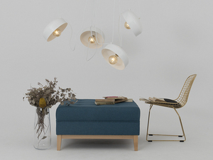 Lampa suspendată POPO FLAT L 4 - alb small 2