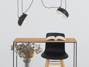 POPO FLAT 2 lampă suspendată - negru small 1
