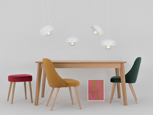 Lampa suspendată POPO FLAT 4 - alb small 2